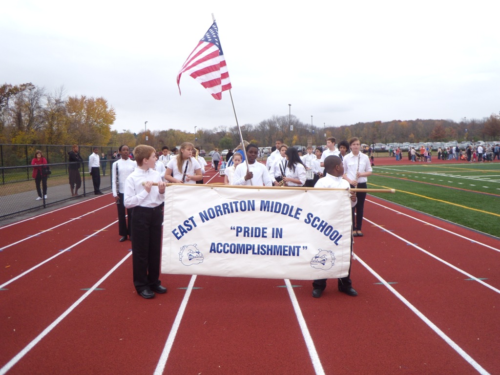 Citizens Holding Banner